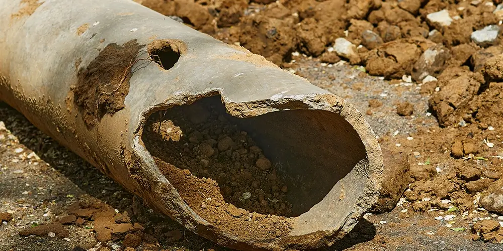 Broken sewer pipe repair in Pueblo CO