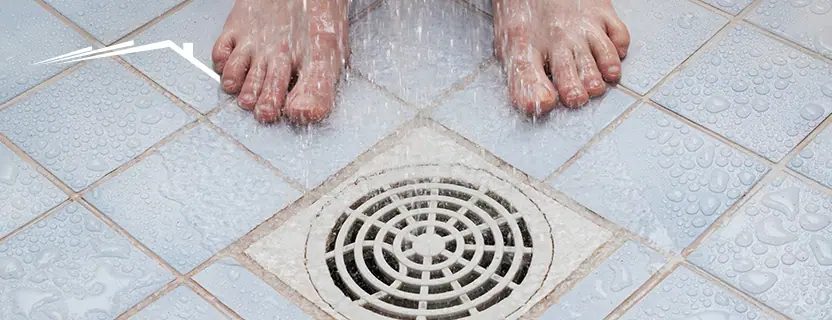 Bathroom drain cleaned and flowing properly