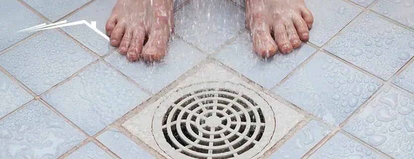 Bathroom drain cleaned and flowing properly