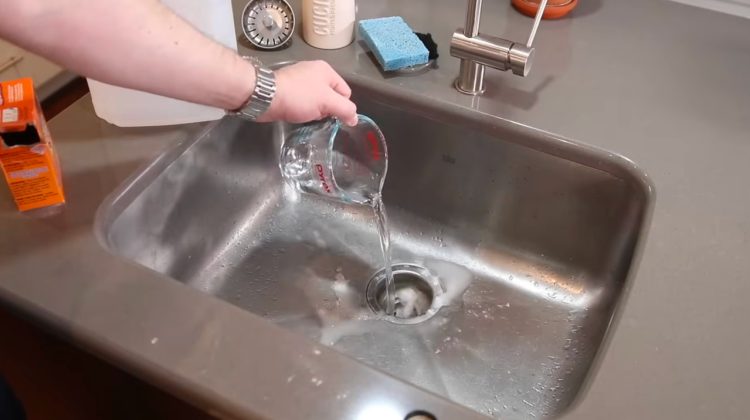 Kitchen drain cleaned